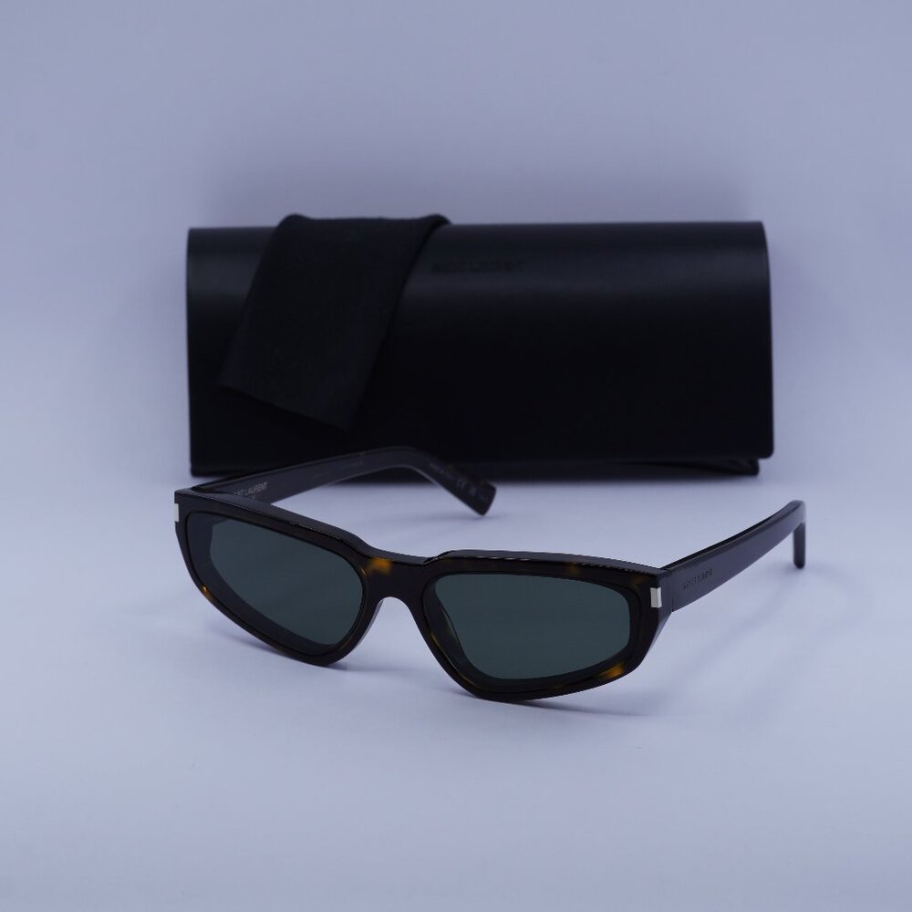 Saint Laurent SL634 NOVA 002 Cat Eye Sunglasses – Dark Havana